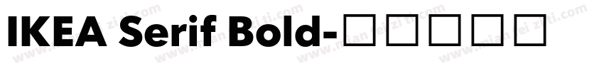 IKEA Serif Bold字体转换